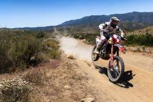 Justin Morgan on SLR motorcycle will start first in the BFGoodrich Tires 57th SCORE Baja 1000