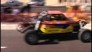 Class 1 unlimited buggies off the line at the 2001 SCORE San Felipe 250